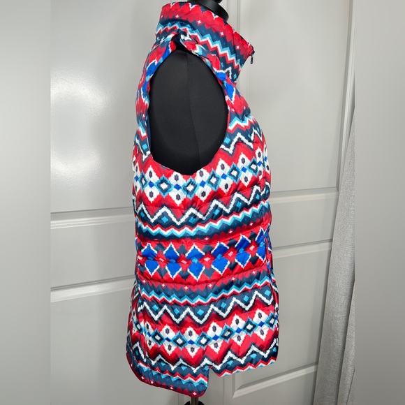 Land’s End Print Puffer Vest Size XL - Picture 4 of 8